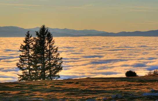 Sunset in the Alps