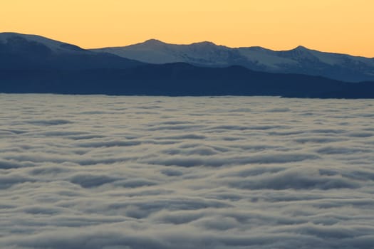 Sunset in the Alps