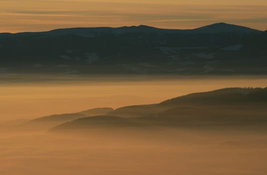 Sunset in the Alps