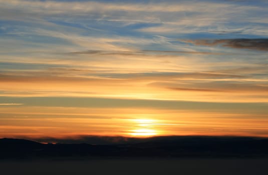 Sunset in the Alps