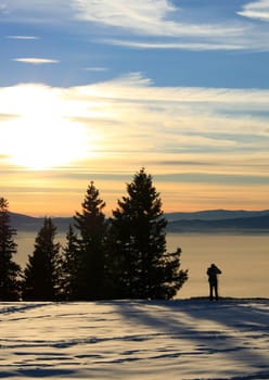Sunset in the Alps