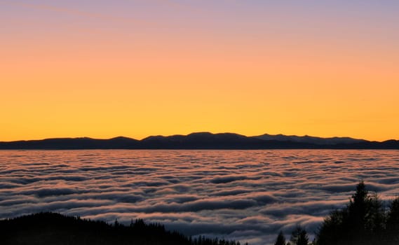 Sunset in the Alps