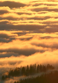 Sunset in the Alps
