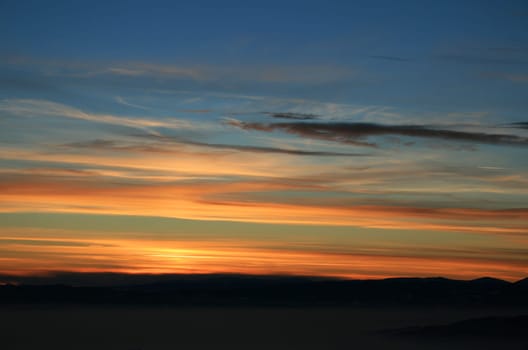 Sunset in the Alps
