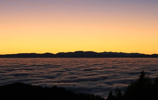 Sunset in the Alps