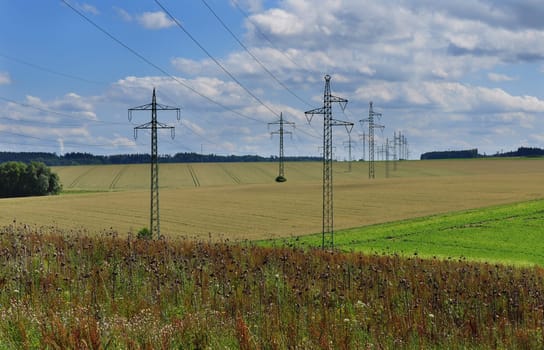 High-voltage pylons