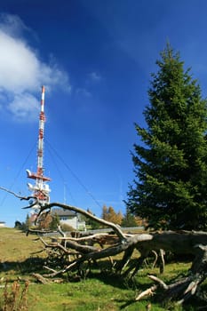 Antenna on the mountain