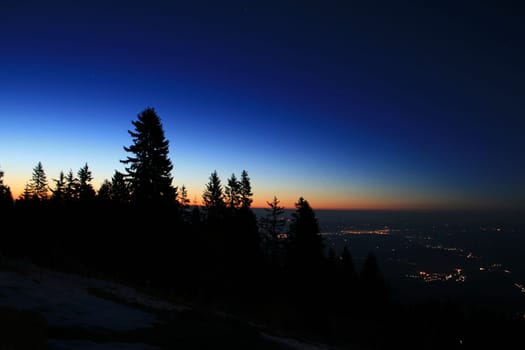 Morning hour in the Alps