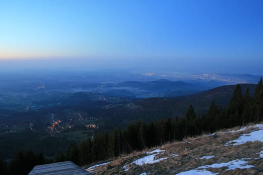 Morning hour in the Alps
