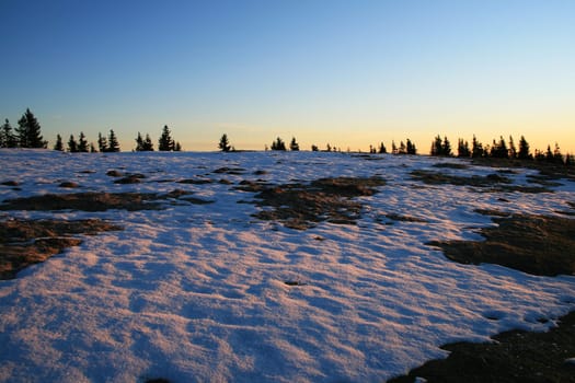 Sunrise in the Aplen