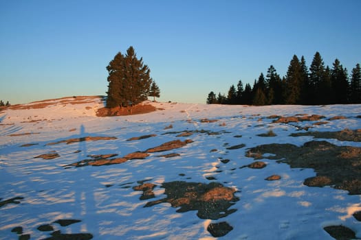 Sunrise in the Aplen