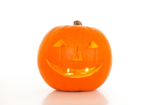 Halloween lantern on a white background