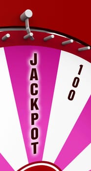 Wheel of Fortune - Red Pink Jackpot