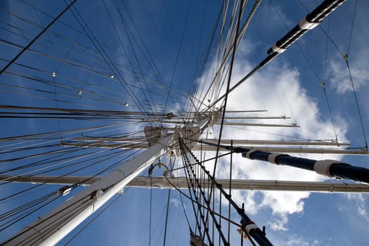 Details of old sailing ship