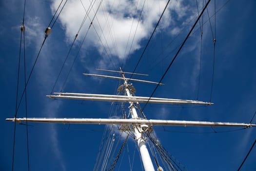 Details of old sailing ship