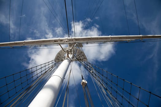 Details of old sailing ship