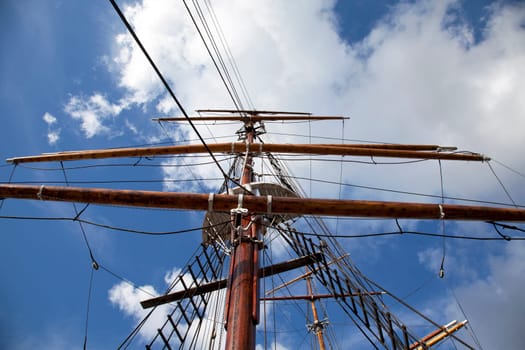 Details of old sailing ship