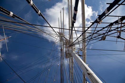 Details of old sailing ship