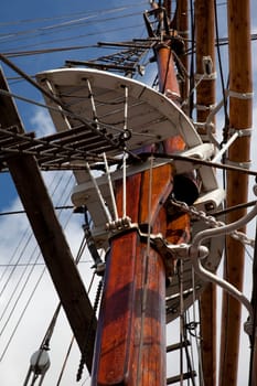 Details of old sailing ship