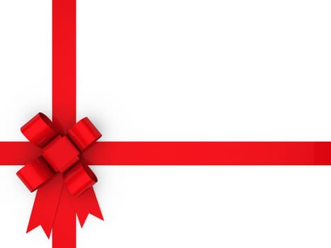 3d loop red gift ribbon christmas birthday