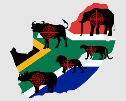 "Big Five"" South Africa Crosshairs"