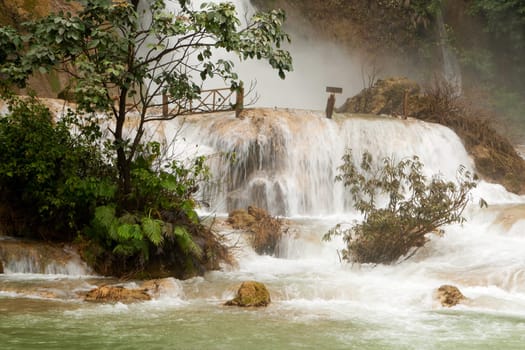 Kuang Si Waterfall,popular destination near Luang Prabang in Laos