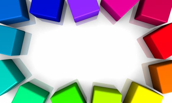 Colorful Frame - 3D Cube