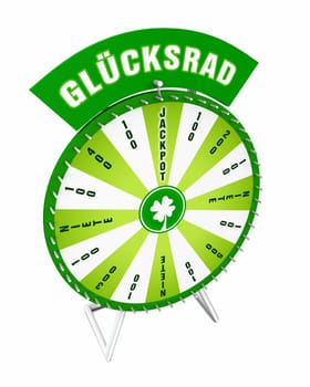3D Wheel of Fortune - Green Clipped 05