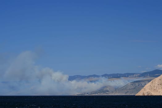 Forest fire in Croatia