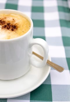 Cappuccino on the terrace