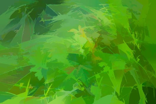 Abstract Design Template as Background - Nature Theme