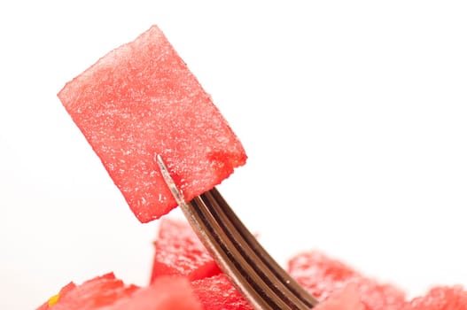 Fresh watermelon on white background