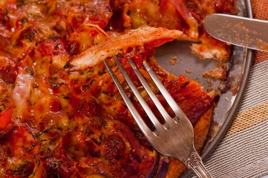 baked pizza