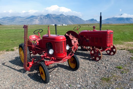 red tractors for agriculture in Iceland