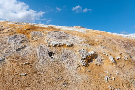 Mountain sulfur Námafjall in Iceland