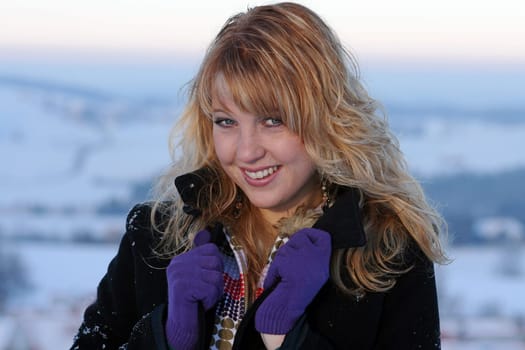 A happy smile in winter