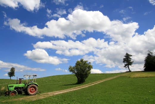 Beautiful rural natural landscape in Bavaria - Allgäu
