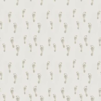 Seamless sand foot print pattern