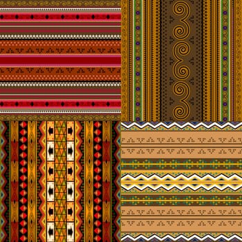 Decorative traditional African backgrounds collection.