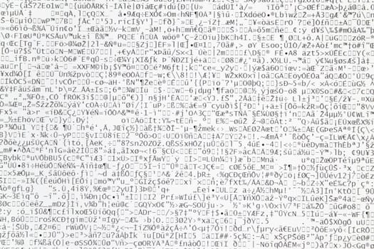 Background consisting of collection of confused letters,numbers and symbols