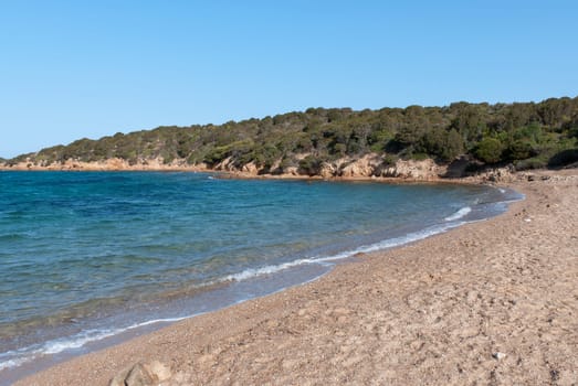 Beach on the island of Caprera in Sardinia
