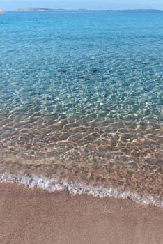 clear sea on the beach on the island of La Maddalena Lower Trinity