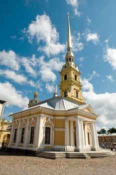 St. Peter and Pavel&#039 s cathedral in the Peter and Paul Fortress in St.-Petersburg, Russia