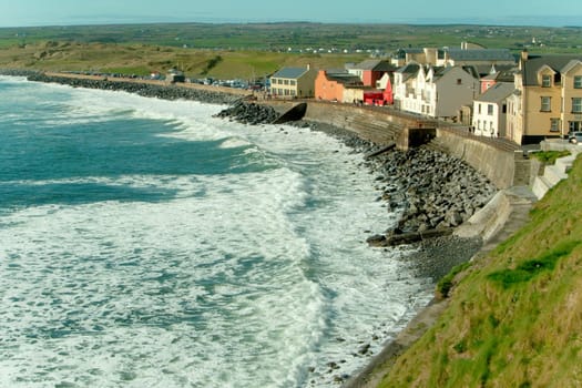 View of the coastal town of Lahinch, Ireland