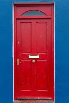 Door of country house at Western Ireland