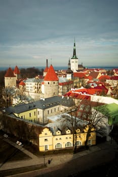 View of Estonia&#039 s capital Old Town