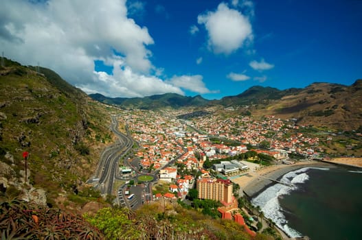 Costline near Madeira&#039 s town of Machico