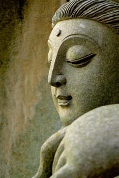 Detail of oriental statue