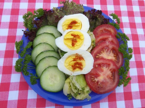 Mixed salad,tomato,cucumber,salad
