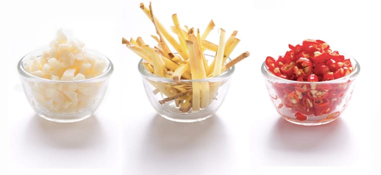 close up of asian cooking ingredients